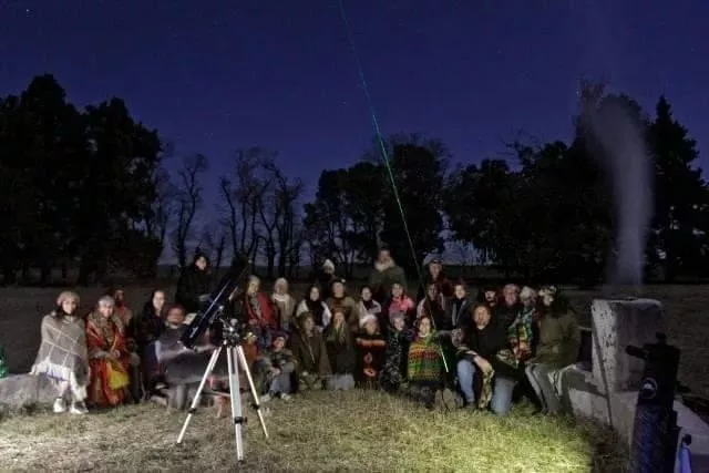Actividad en Vedia con telescopio y a simple vista