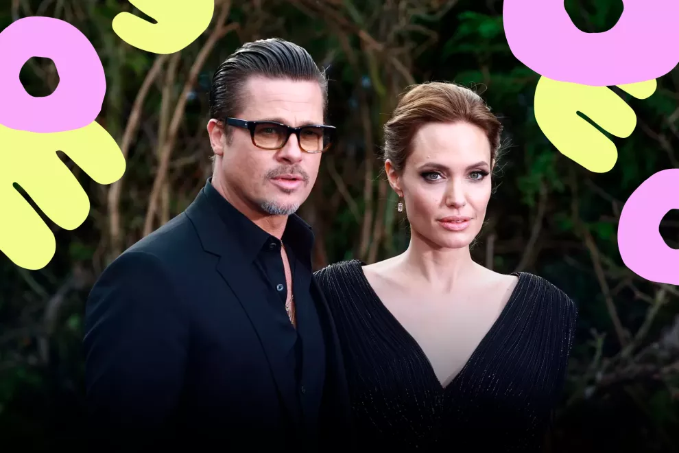 Brad Pitt y Angelina Jolie durante el estreno de Maleficent en 2014.