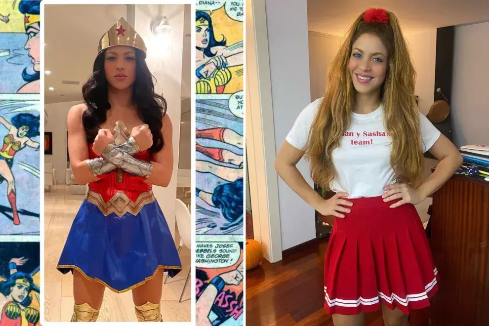 Shakira tuvo doble disfraz para Halloween.