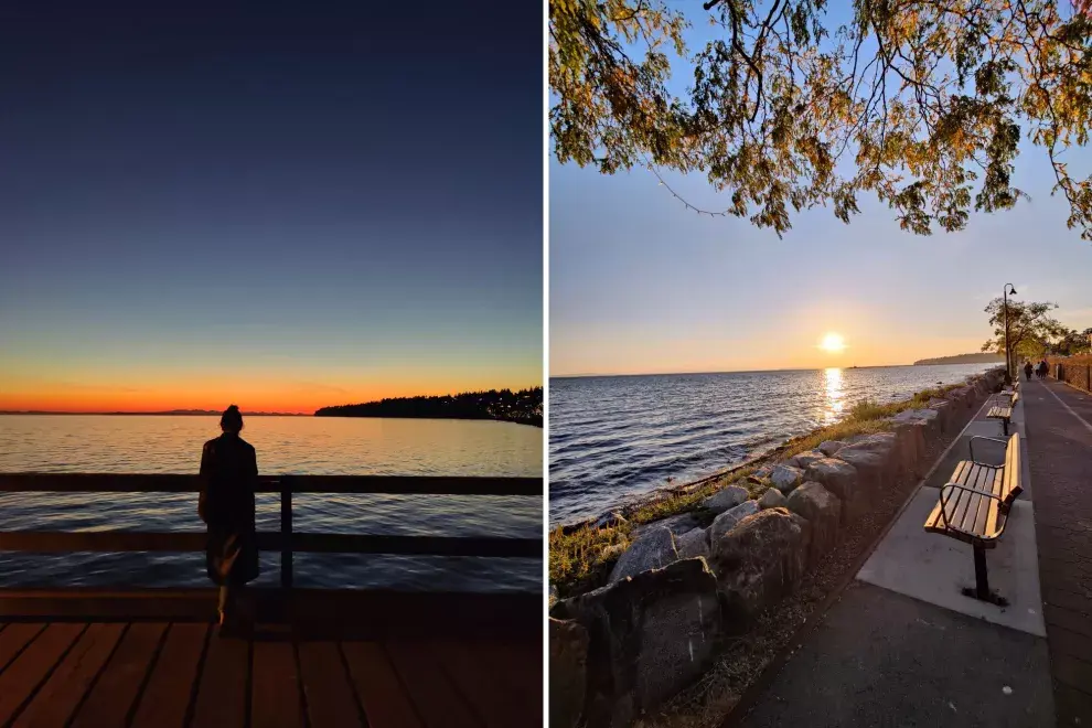 Atardecer en en White Rock.