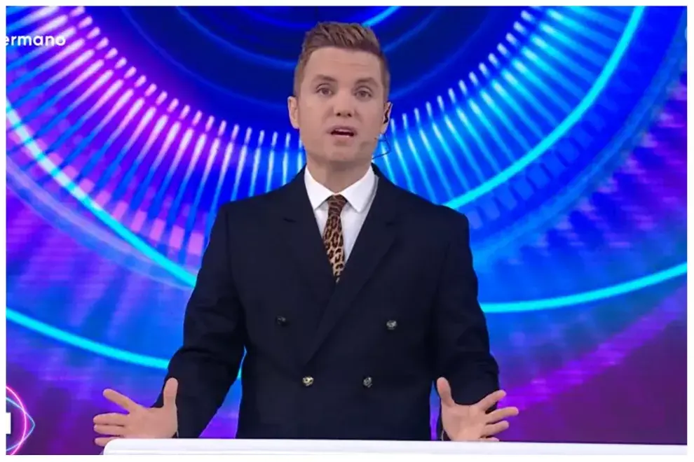 Santiago del Moro durante la presentación de Gran hermano.