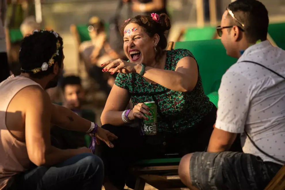 Heineken contó con un espacio para disfrutar el show con amigos.