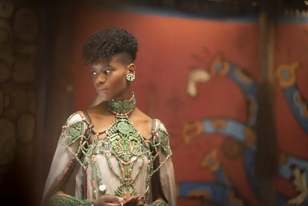 Letitia Wright como Shuri, princesa de Wakanda. 