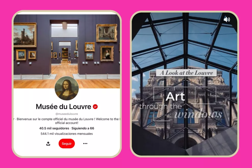 Pinterest y el Museo del Louvre se unen para una colaboración única. 