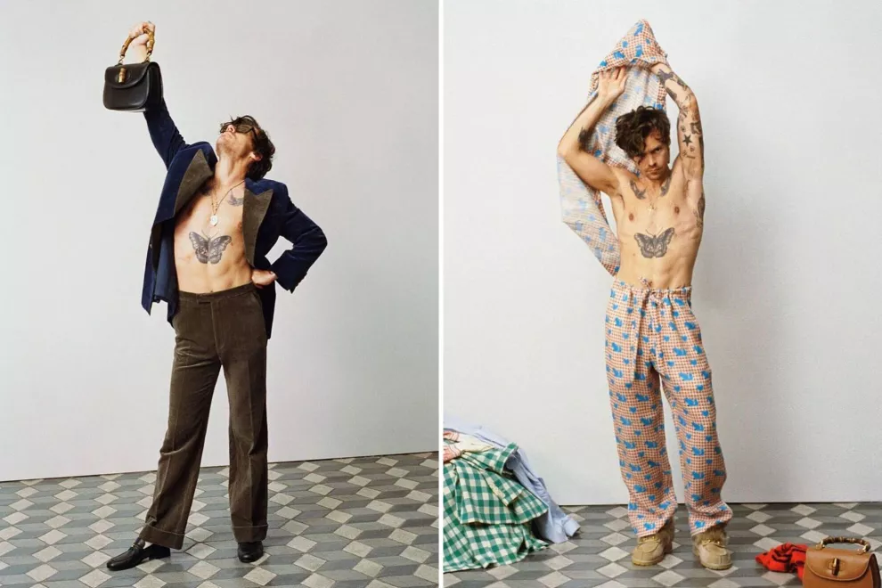 Fotos de la nueva campaña de la campaña de Gucci con Harry Styles.