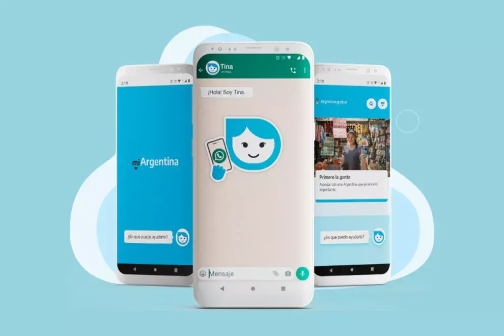 Tina, la nueva asistente virtual para hacer trámites que lanzó el Gobierno.