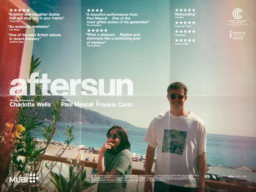 El afiche oficial de Aftersun.