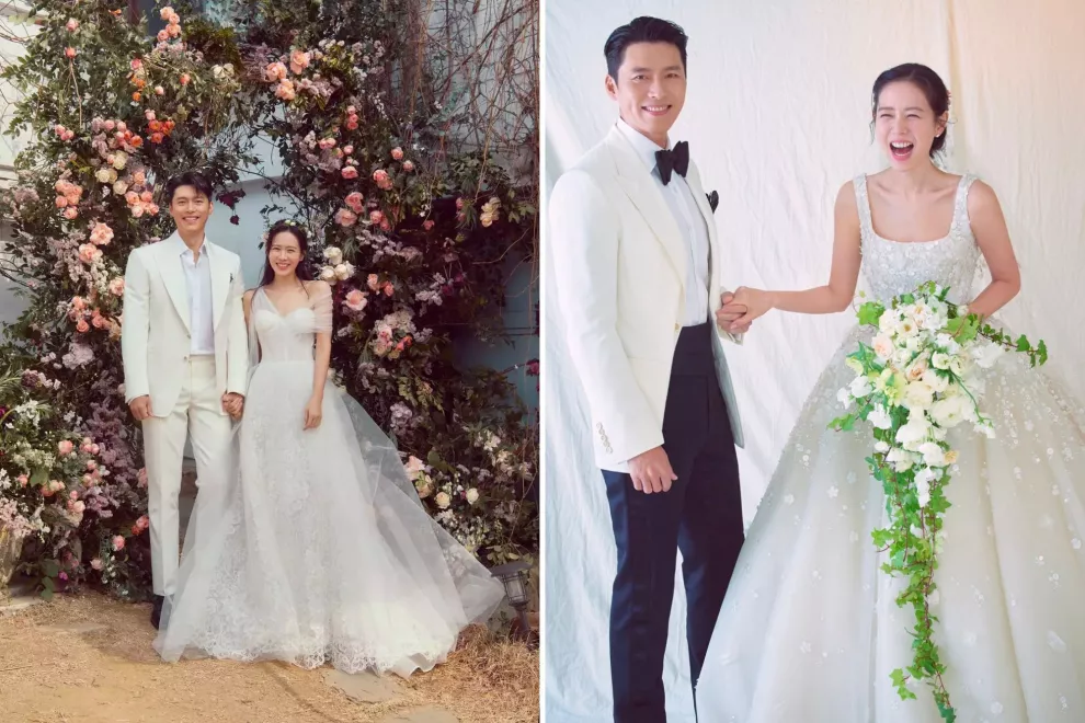 Las fotos del casamiento de Son Ye-jin y Hyun Bin.