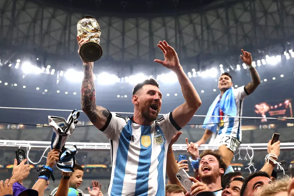 La camiseta que usó Messi en el final del mundial Qatar 2022.