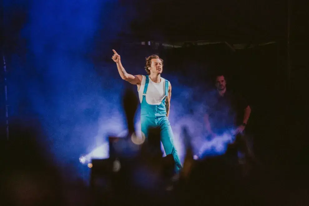 Harry Styles durante su performance en River.