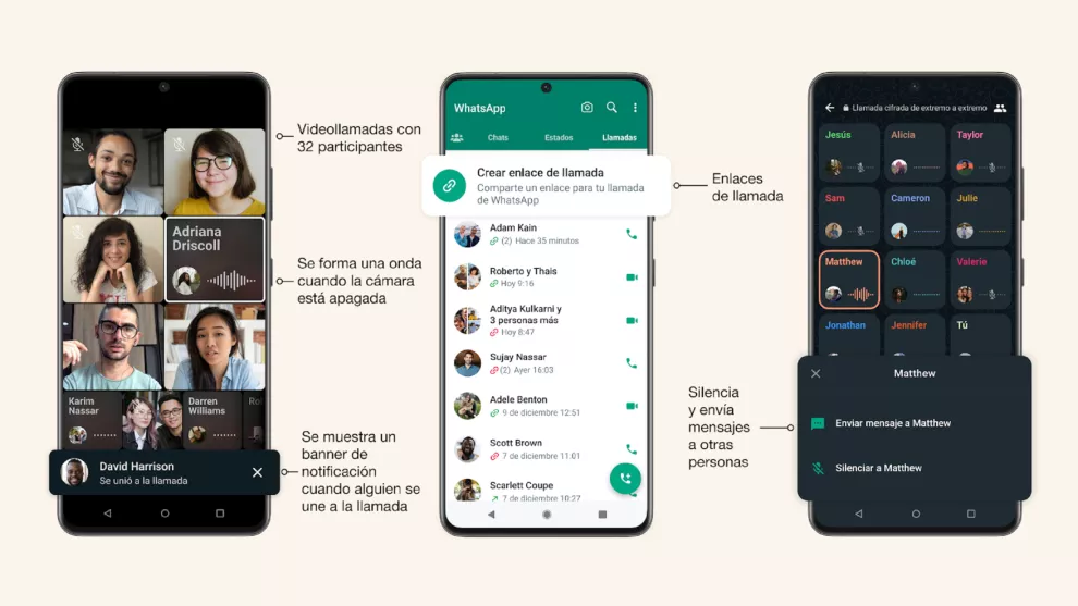 WhatsApp presentó mejoras en sus videollamadas