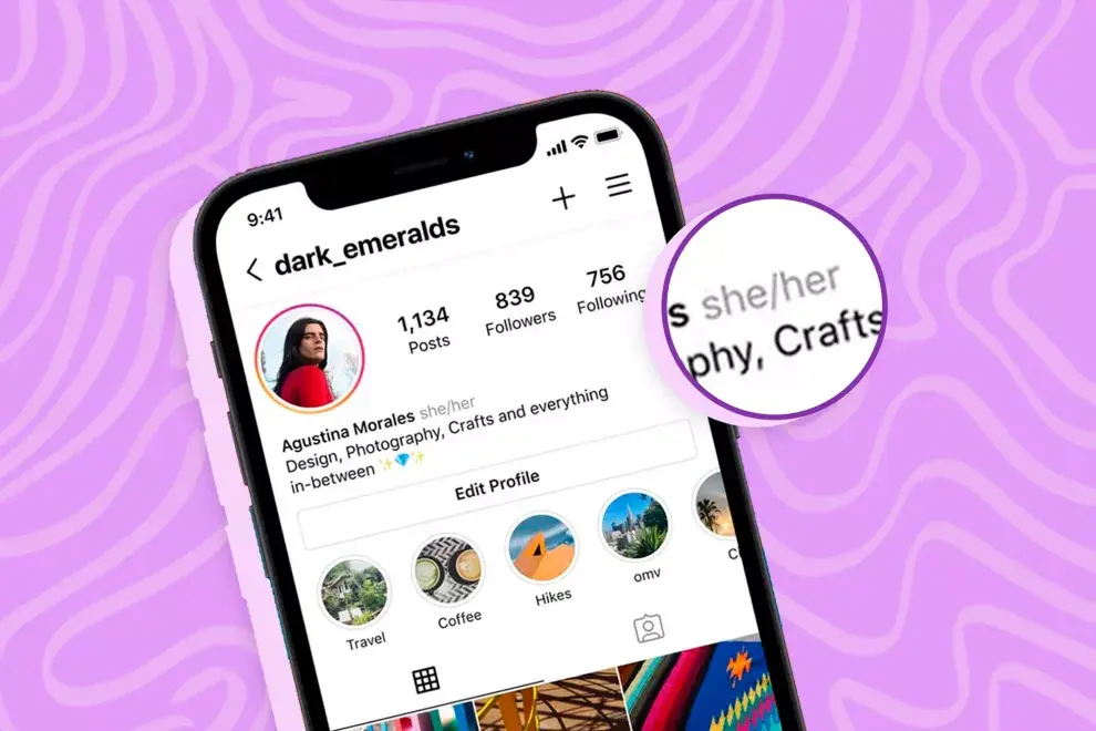 Instagram ahora permite sumar tus pronombres.