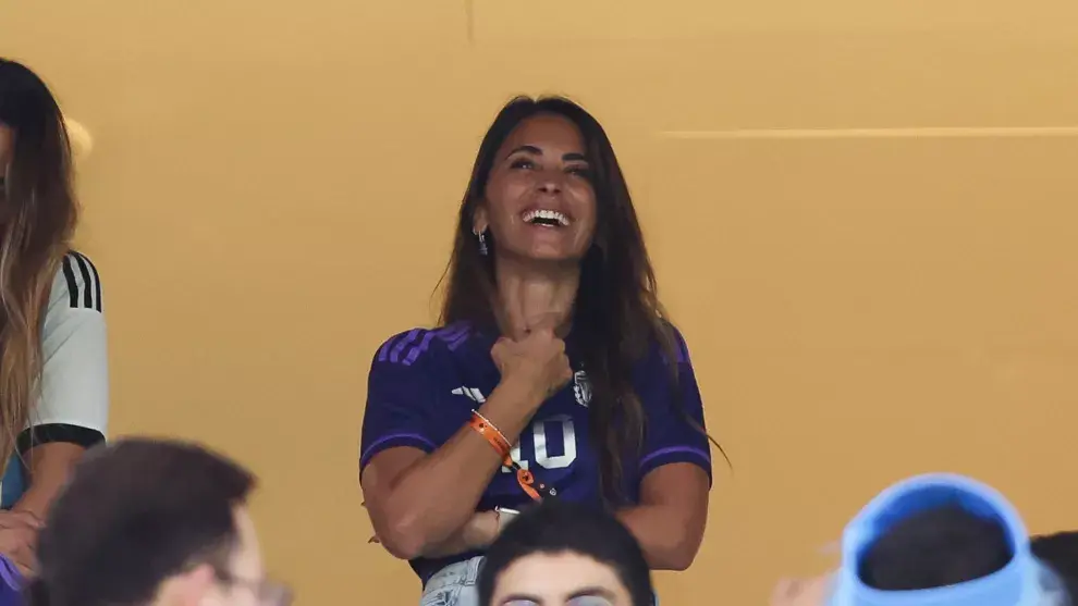 Antonela, una hincha más