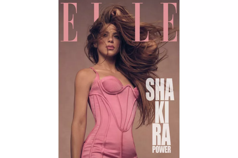 La portada de Elle en donde Shakira habló de su separación.