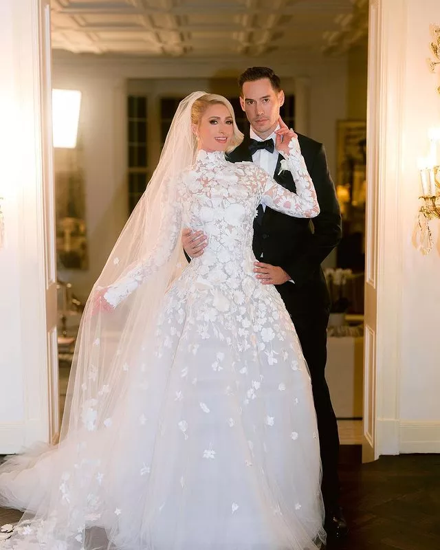 El casamiento de Paris Hilton y Carter Reum.