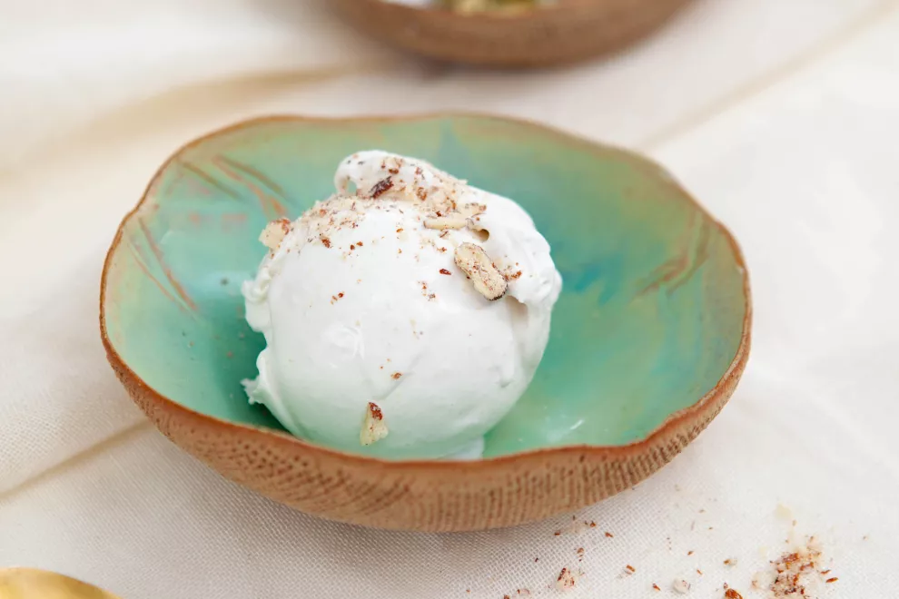 Una receta de helado súper fresca con coco.