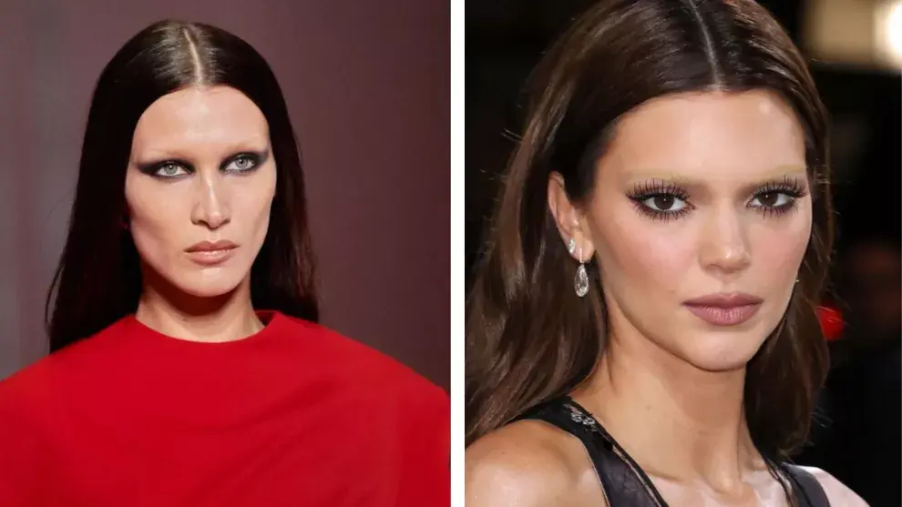 Izquierda: Bella Hadid. Derecha: Kendall Jenner