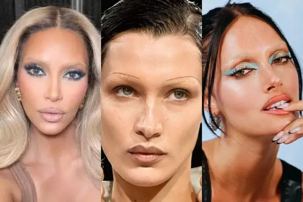 Las celebrities eligen llevar las cejas decoloradas.