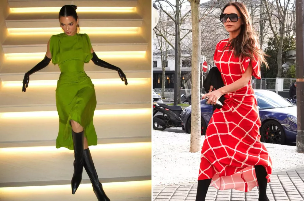 Las similitudes de los vestidos de Victoria Beckham y Kendall Jenner.