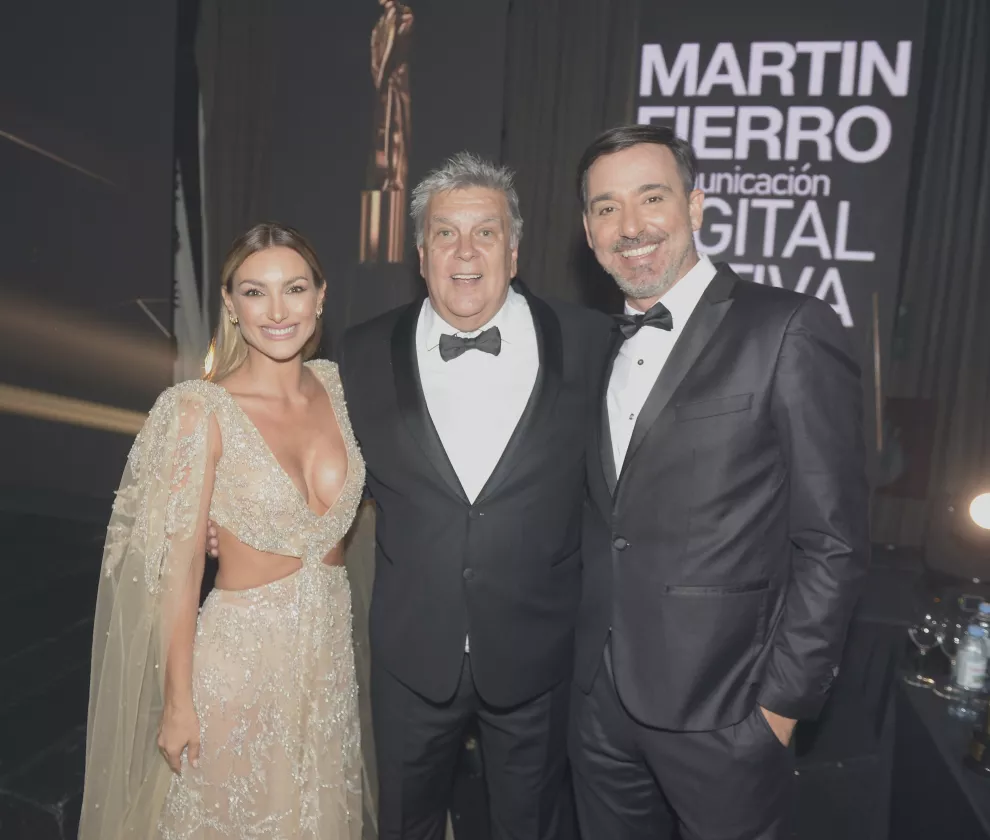 Sofía Macaggi, Luis Ventura y Pepe Vasco.