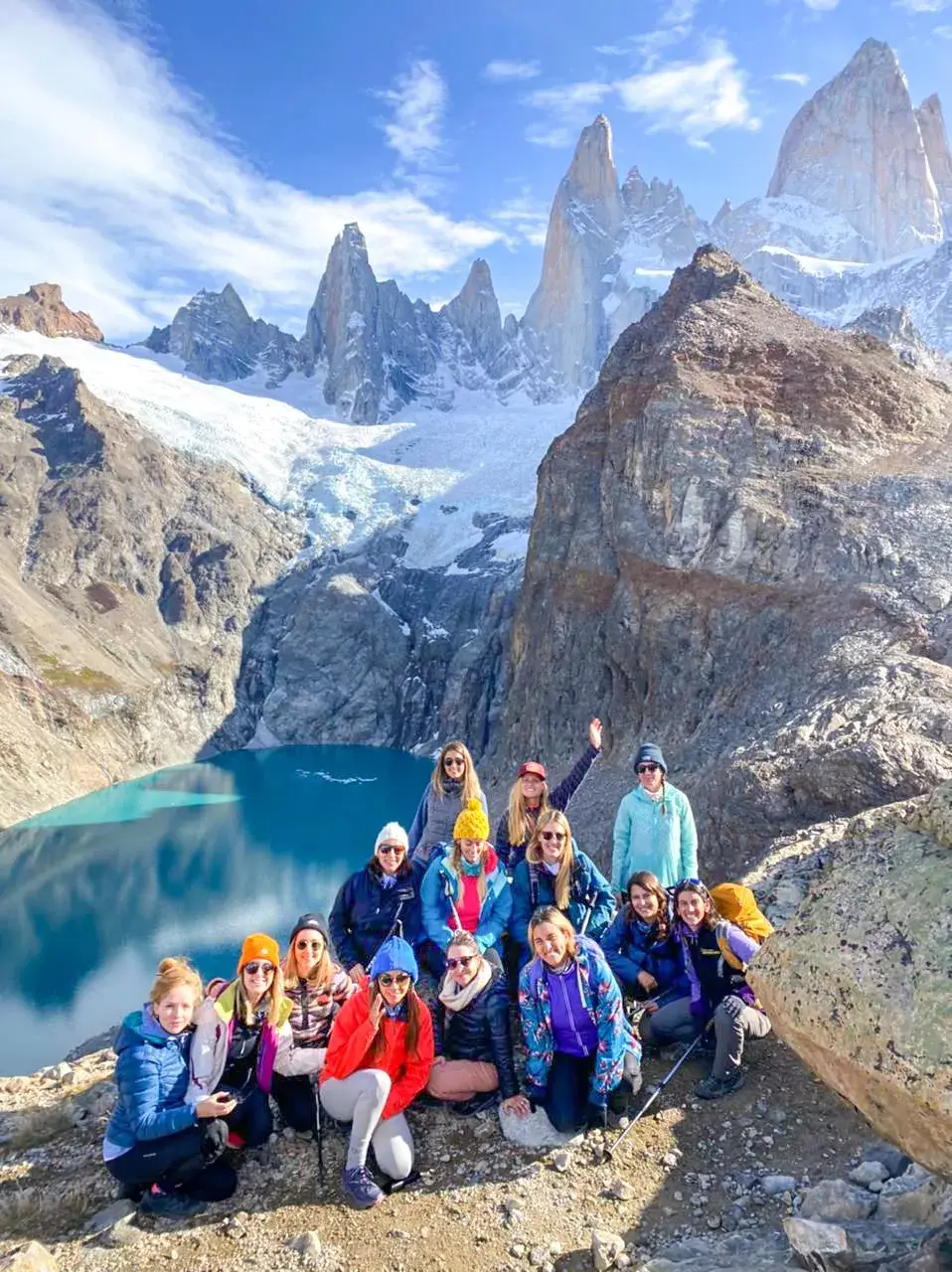 Las experiencias grupales son otra forma de vivir la aventura del Chaltén