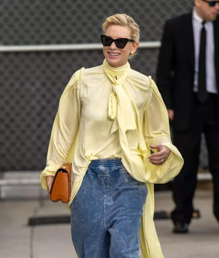 El look súper holgado de Cate Blanchett.