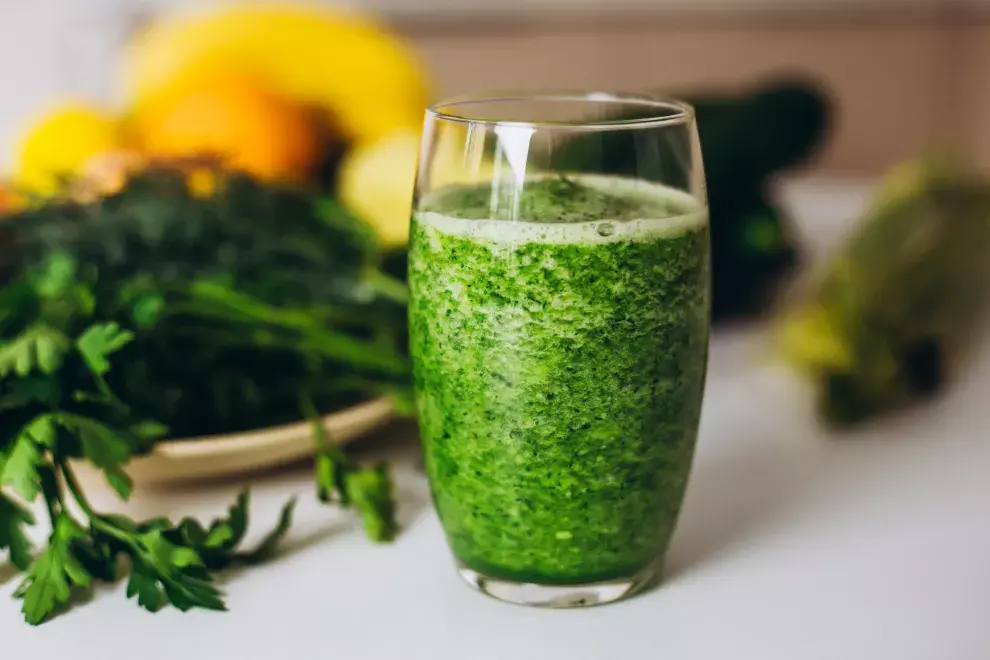 Batido de pepino y kale.