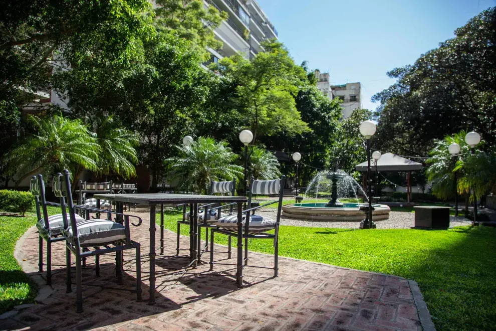 El jardín del Sofitel Recoleta.