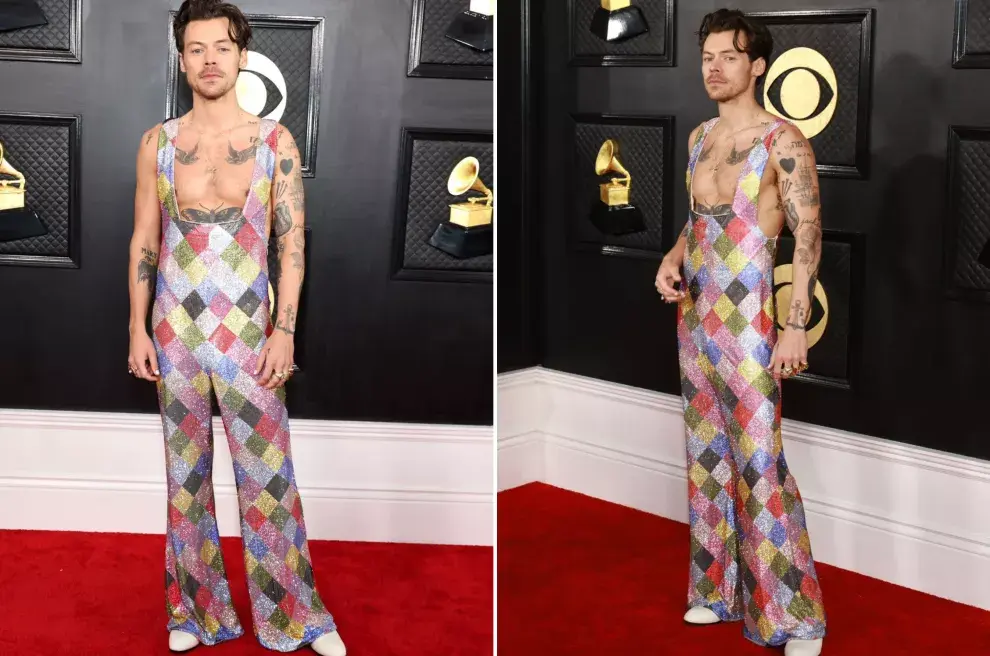 Harry Styles nos dejó sin palabras con su increíble look.