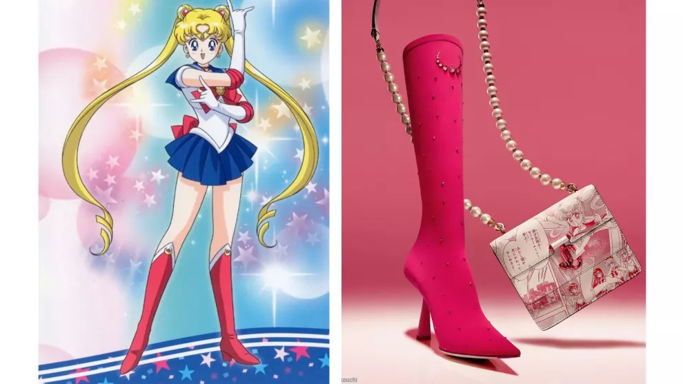 Botas y cartera inspiradas en la protagonista de Sailor Moon