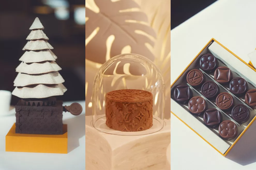 La chocolatería de Louis Vuitton en Paris.