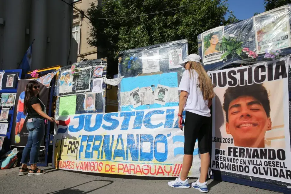 Tribunales Federales de Dolores, el dia anterior al veredicto por el asesinato de Fernando Báez Sosa.