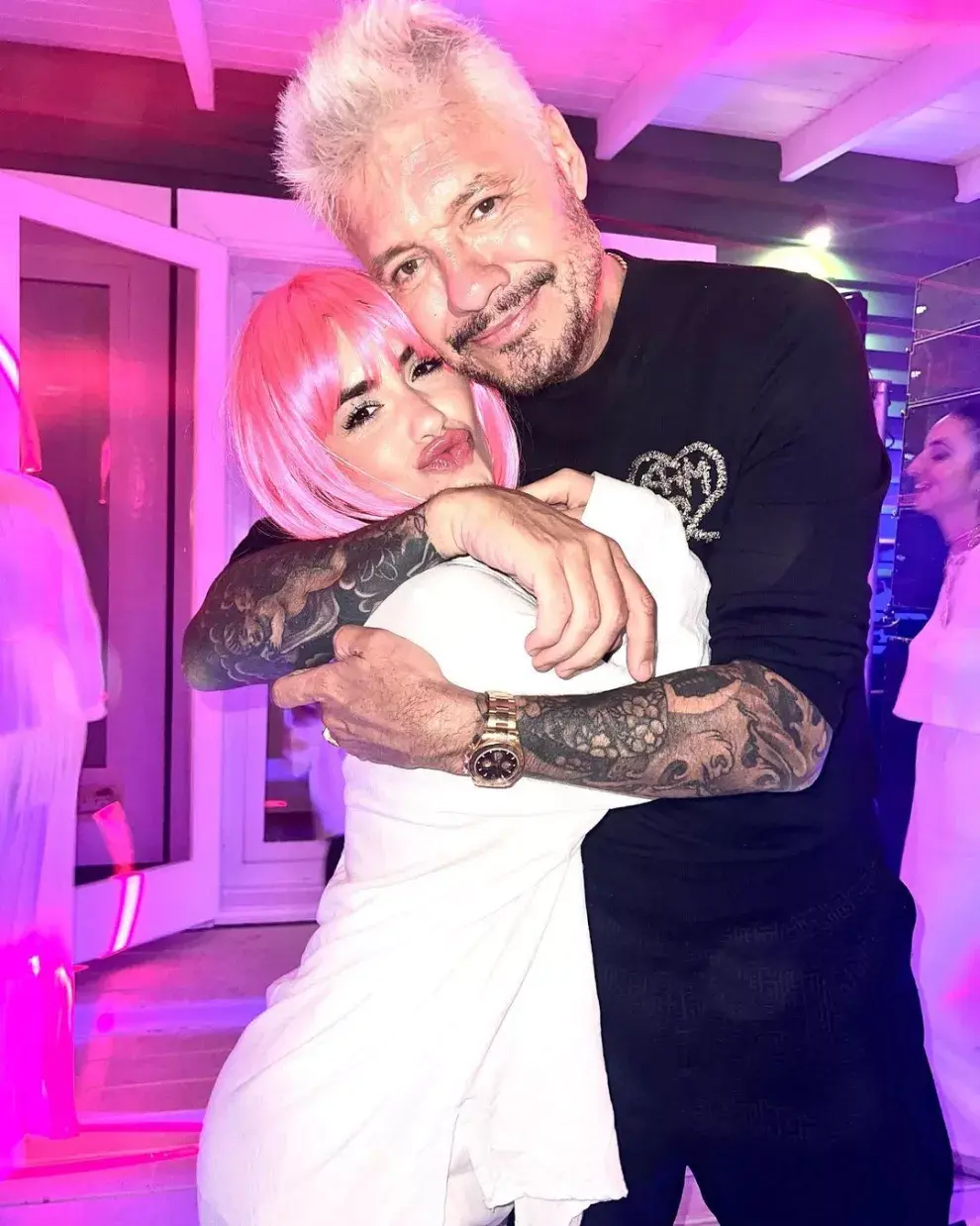 Marcelo Tinelli con Lali.