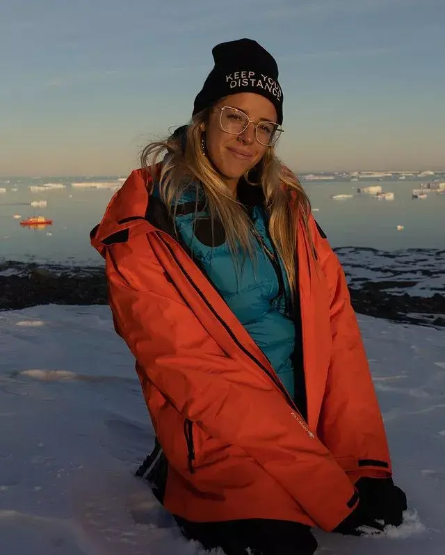 Nati Jota desde la Base Marambio en la Antártida Argentina.