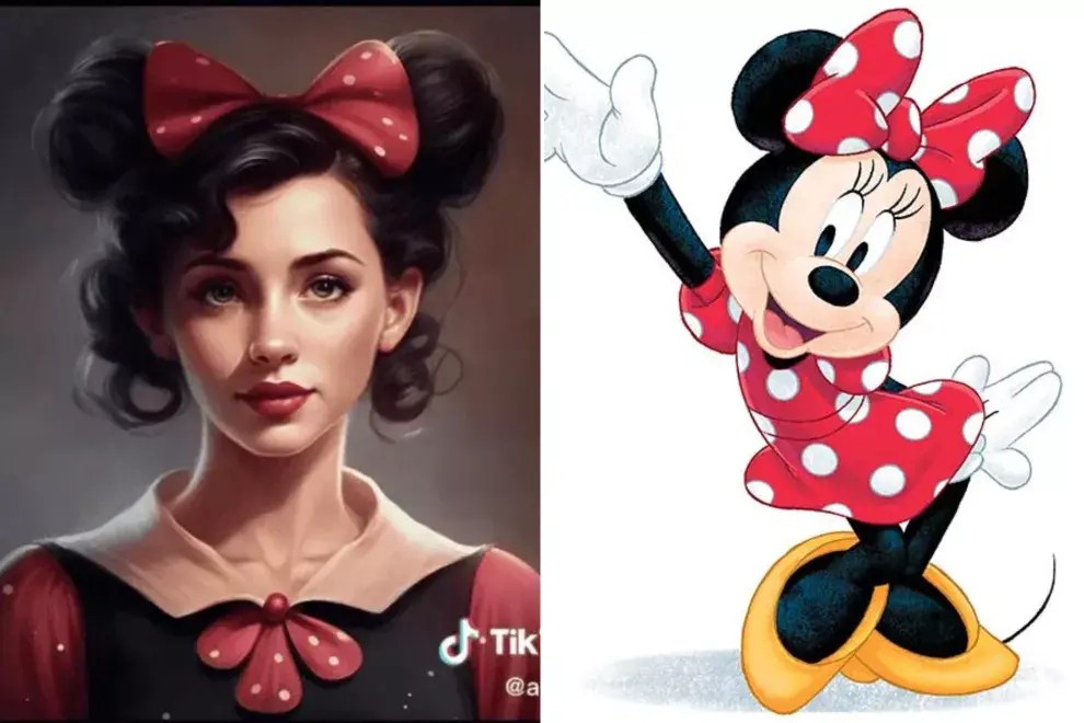 Inteligencia artificial: así se vería Mickey Mouse y otros personajes de Disney si fueran humanos.