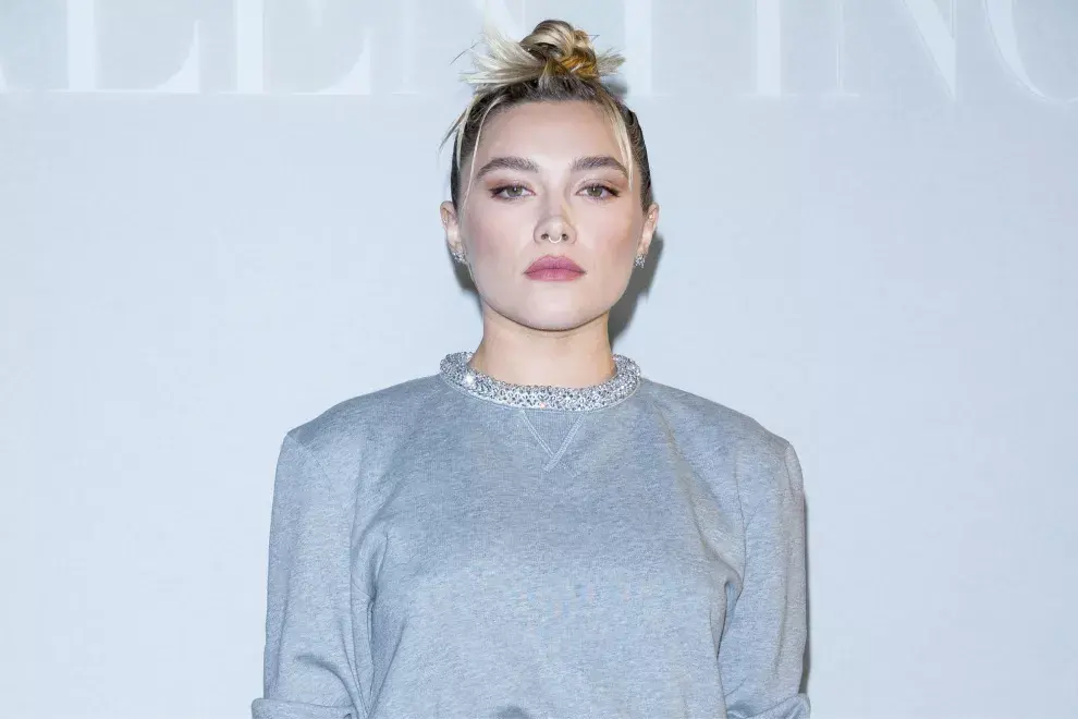  Florence Pugh en el desfile de Valentino en París.