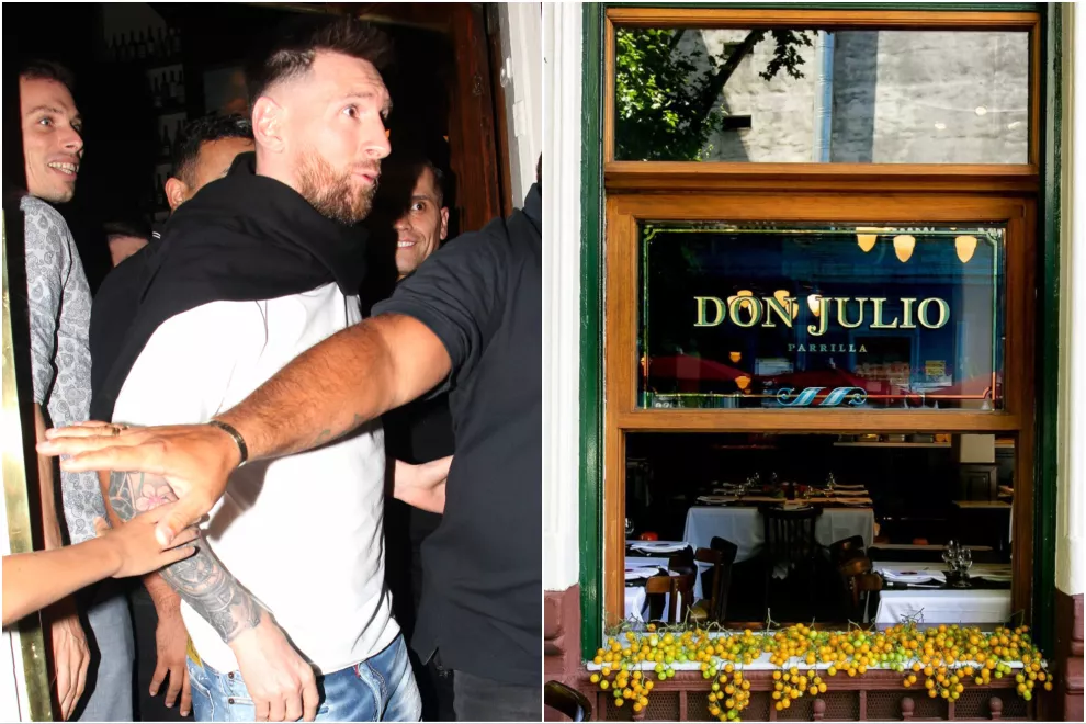 Messi fue a cenar a la parrilla Don Julio y causó furor en la gente.