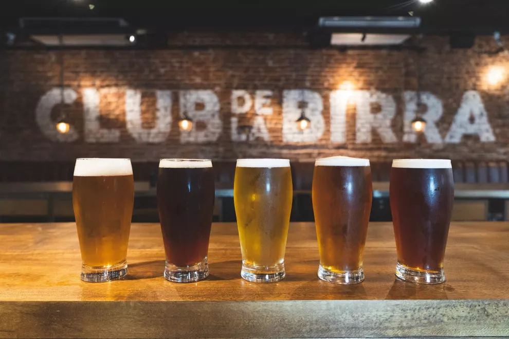Club de la Birra y su variedad de cervezas.  