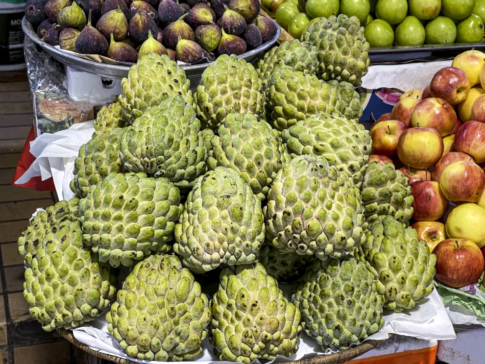 Frutas exóticas para comprar en el barrio chino.