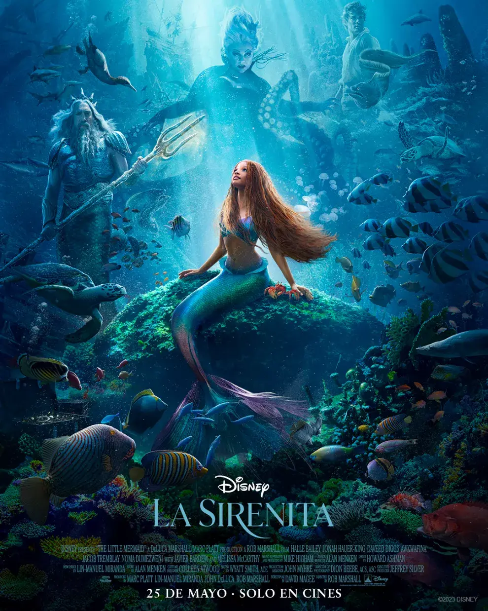 El póster oficial de La Sirenita.