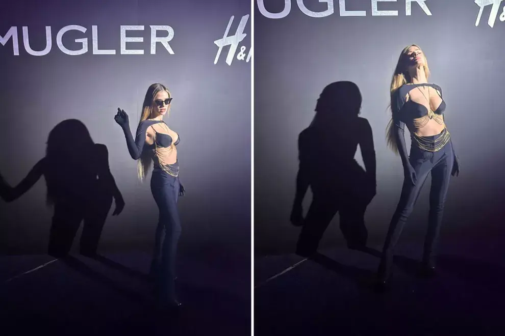 La actriz argentina estuvo presente ayer en la presentación de Mugler y H&M.