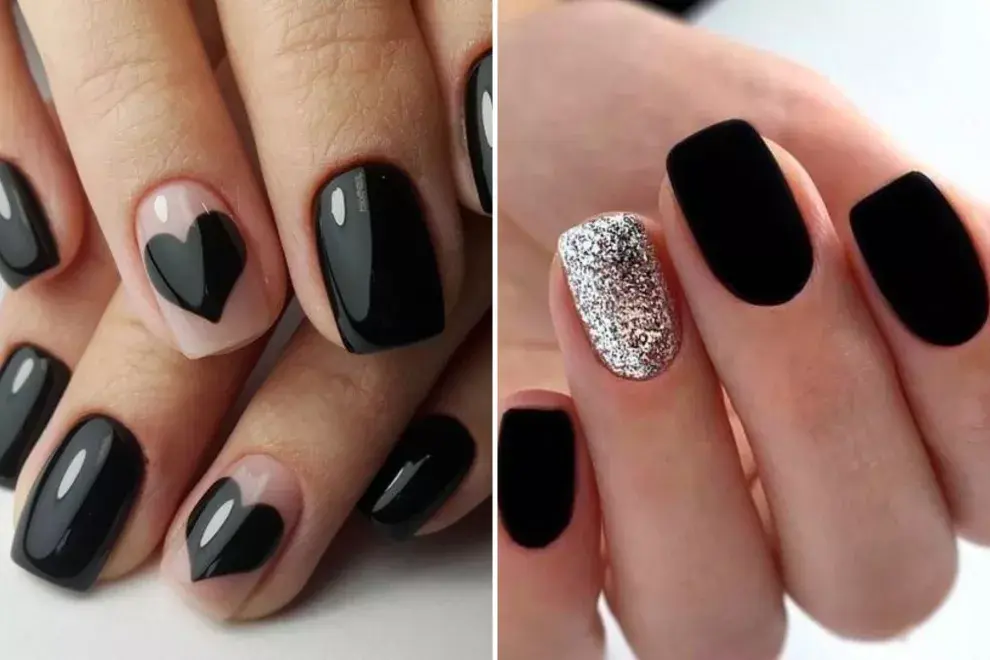 Uñas negras: 6 diseños fáciles para que te inspires - Ohlalá