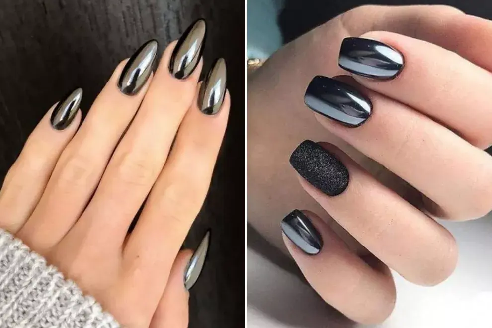 Uñas negras: 6 diseños fáciles para que te inspires - Ohlalá