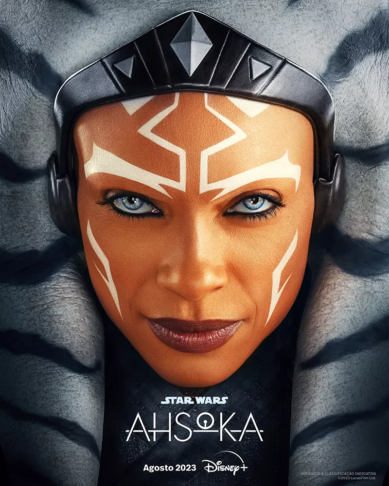 El afiche oficial de Ahsoka, la nueva serie de Disney.