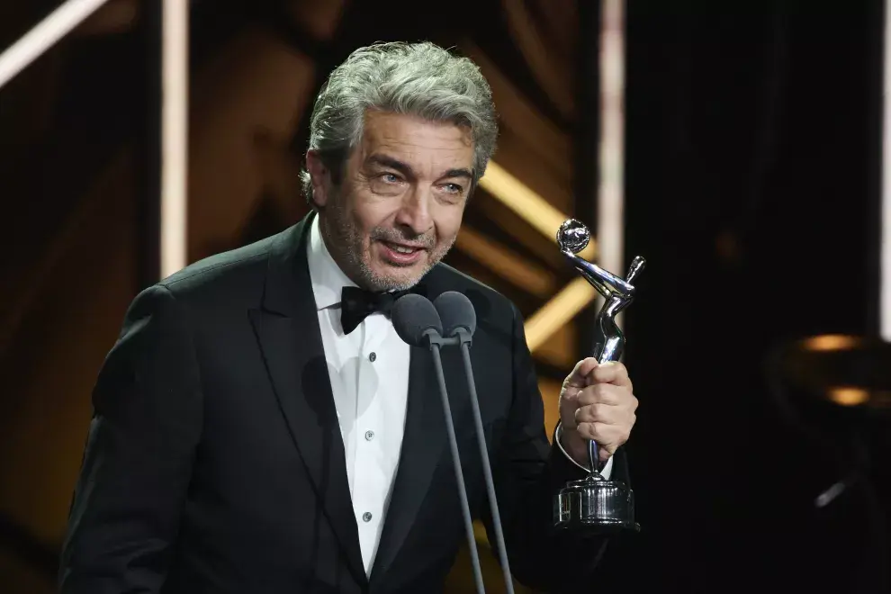 Ricardo Darín durante su discurso en los Premios Platino.