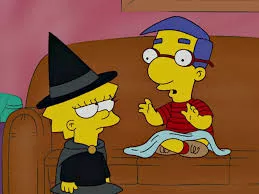 Lisa y Milhouse.