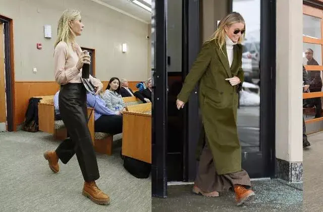 Lujo silencioso: los looks de Gwyneth Paltrow para asistir al juicio en el que se la acusaba de haberse llevado por delante a un esquiador.