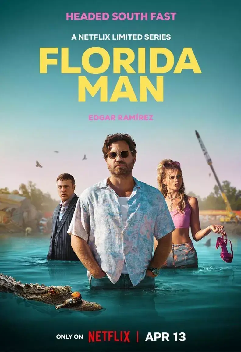 El póster oficial de Un hombre de Florida.