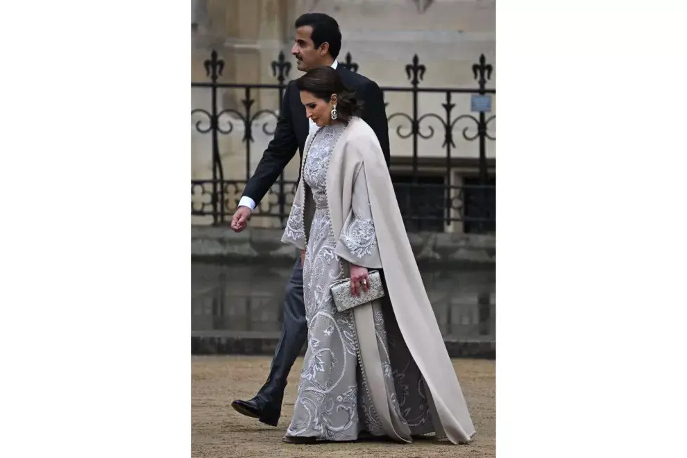 El emir de Qatar Tamim bin Hamad Al Thani y la jequesa Jawaher Bint Hamad Bin Suhaim Al Thani.