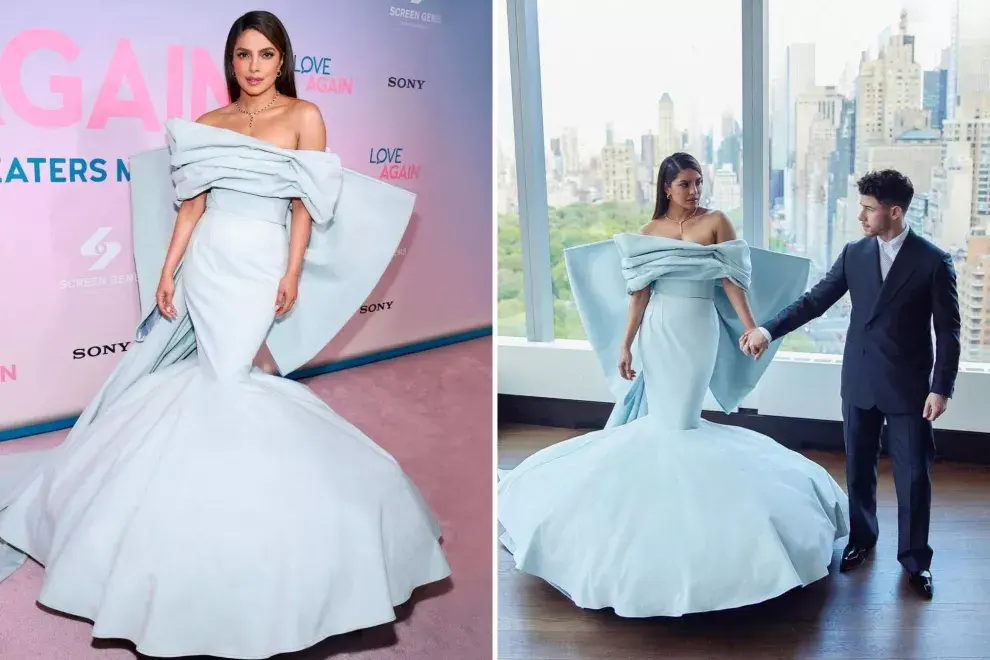 "Una diosa del denim en un Nina", escribió Harris Reed en su cuenta de Instagram.